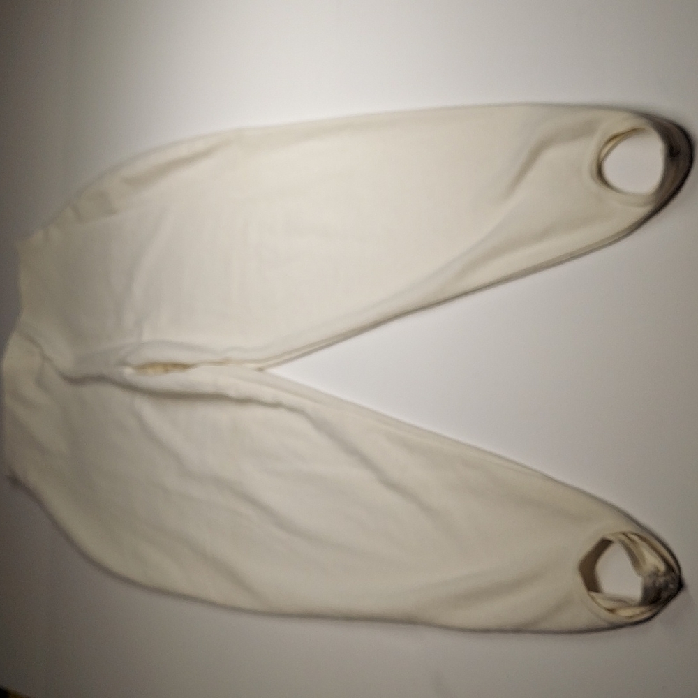 DSC White Stirrup Pants Size M